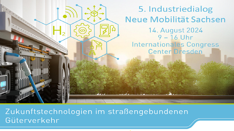 Einladungsmotiv 5. Industriedialog Neue Mobilität Sachsen